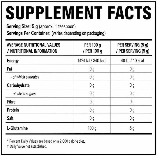 Inlead Nutrition Glutamine 500gr 200ml Unflavoured