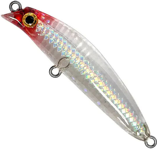 Soul Lures Ghostler Micro Lipless 50s Τεχνητό Δόλωμα Ψαράκι (Minnow) Φωσφοριζέ Crystal Zebra Uv