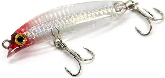 Soul Lures Ghostler Micro Lipless 50s Artificial Bait Minnow Fluorescent Liquid Prism UV
