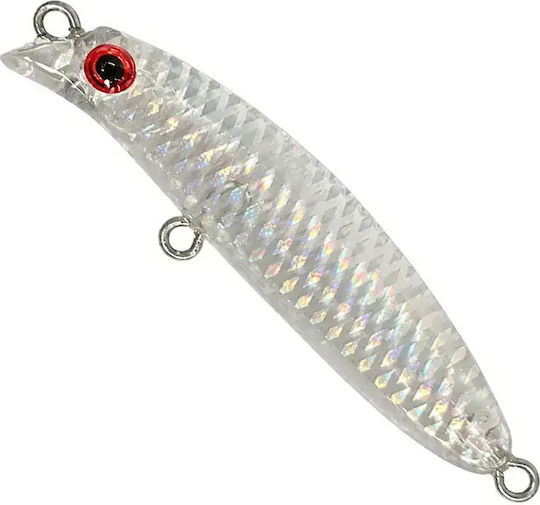 Soul Lures Ghostler Micro Lipless 50s Τεχνητό Δόλωμα Ψαράκι (Minnow) Φωσφοριζέ 07 - Phantom Scale