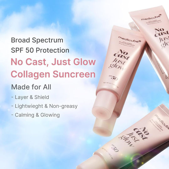 Medicube No Cast Just Glow Cremă de Față cu Protecție Solară SPF50 50ml