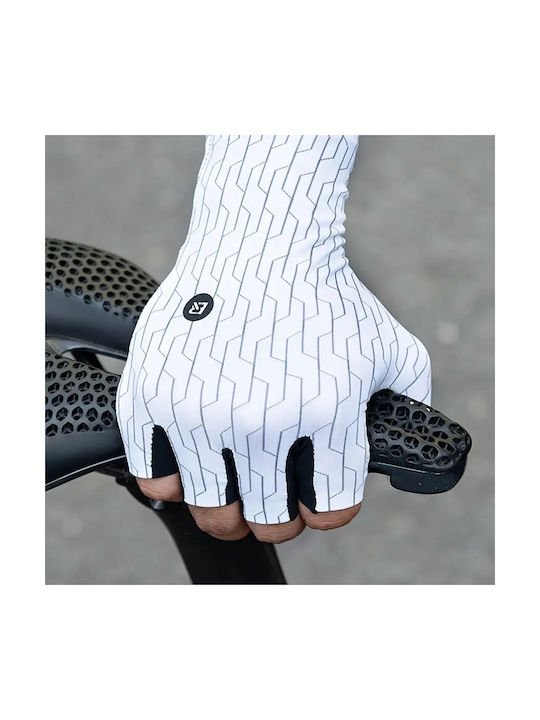 Rockbros Half Finger Cycling Gloves Adults White