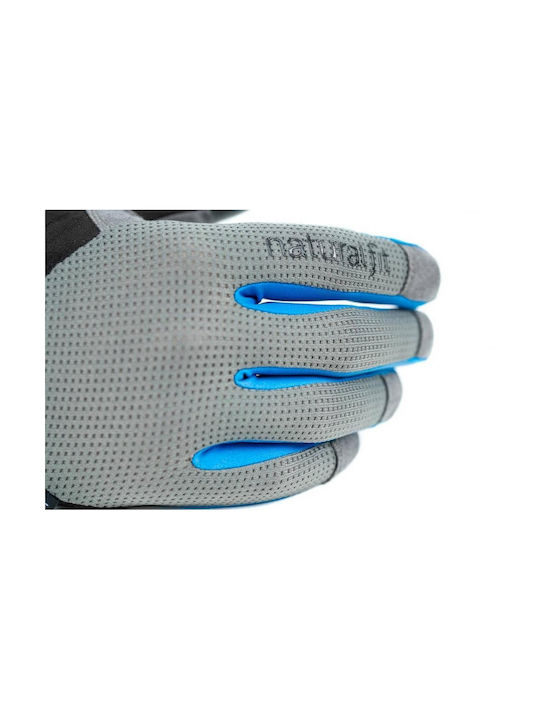CUBE X Natural Fit Voller Finger Fahrradhandschuhe mit Gel Gray