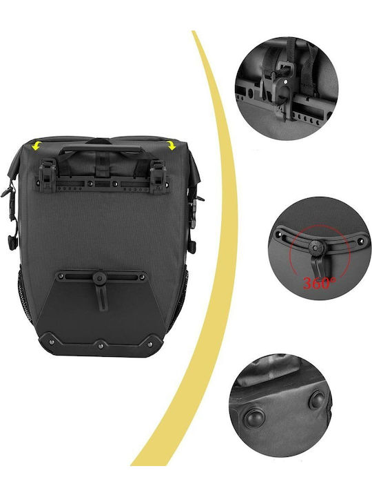 Rockbros Bicycle Rack Bag 27l Black