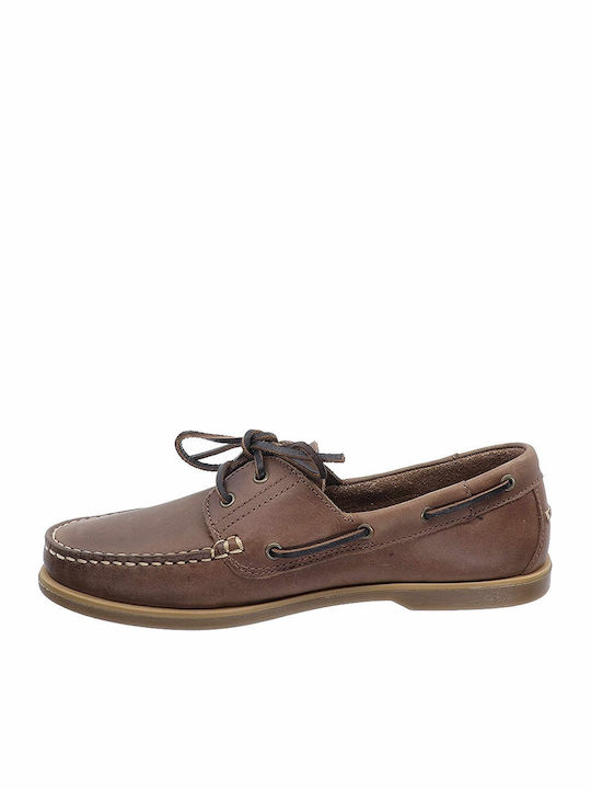 Navigator Δερμάτινα Ανδρικά Boat Shoes σε Ταμπά Χρώμα