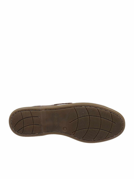 Navigator Δερμάτινα Ανδρικά Boat Shoes σε Ταμπά Χρώμα