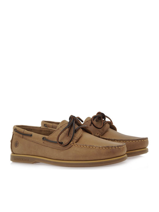 Navigator Δερμάτινα Ανδρικά Boat Shoes σε Ταμπά Χρώμα