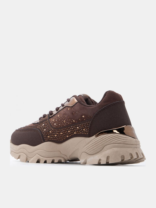 Women's Flatforms Sneakers Dark Brown