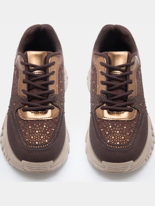 Women's Flatforms Sneakers Dark Brown