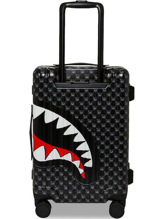 Sprayground Shinobi Sharks In Paris Cabin Hard Black Suitcase 55cm Height