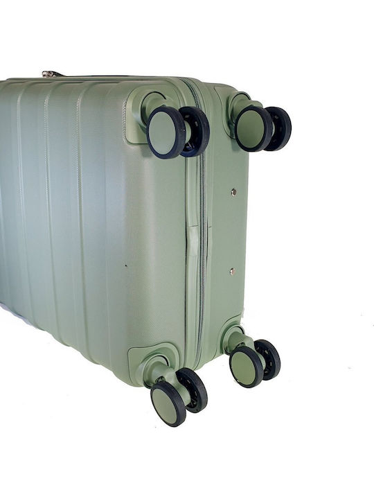 Beverly Hills Polo Club Cabin Hard Green Travel Suitcase Height 55cm