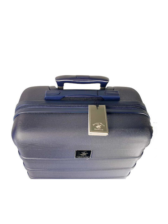 Beverly Hills Polo Club Cabin Hard Blue Travel Suitcase Height 55cm