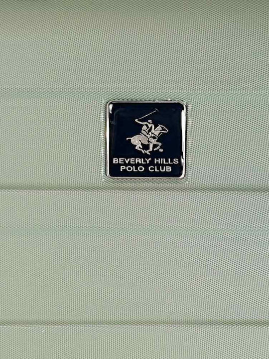 Beverly Hills Polo Club Large Hard Green Travel Suitcase Height 75cm