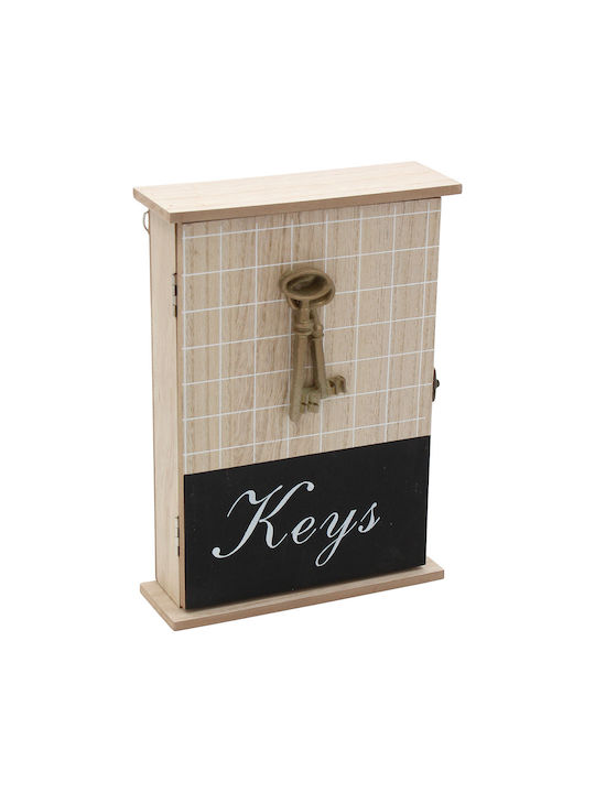Keskor Wall Key Box Wooden 18x6x25cm