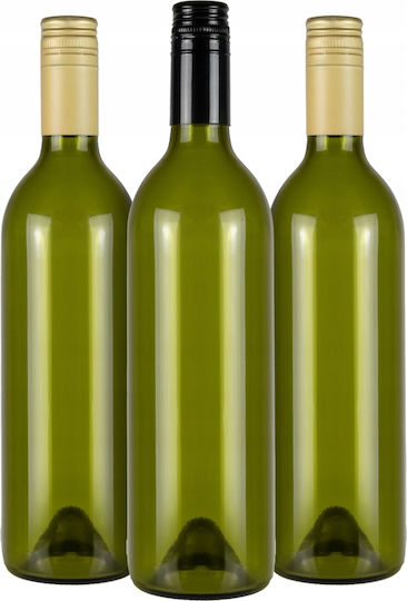 Glas Wein-/Getränkeflasche 750ml Öl Wein Alkohol Likör mit Kappe