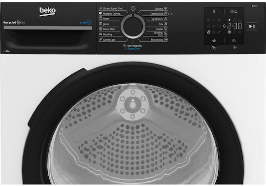 Beko BM3T38239WBB Στεγνωτήριο 8kg με Αντλία Θερμότητας