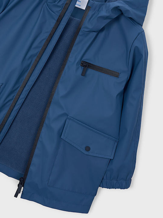Wasserdichtes Kinder Casual Kurzes Jacke Grau