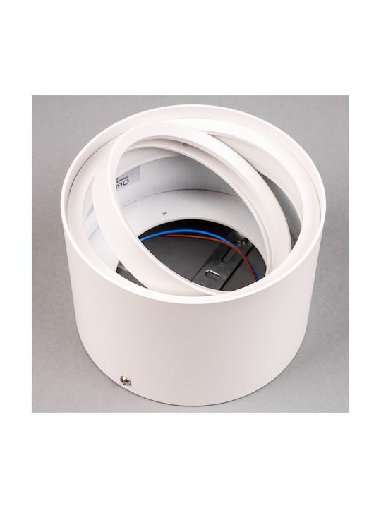 Wall Halogen Spot Tube Mobile GU10 ES111 Round White 100mm Telephone