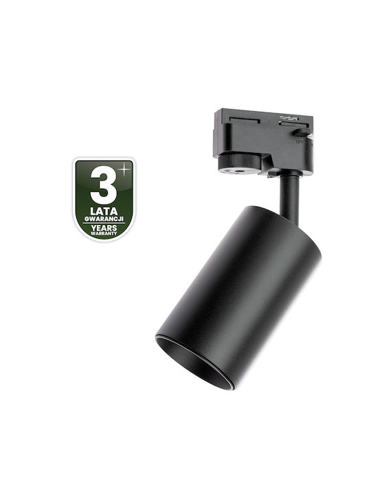 Track Spotlight GU10 Black Sagi Lamp Single-Phase Tracks Lumiled