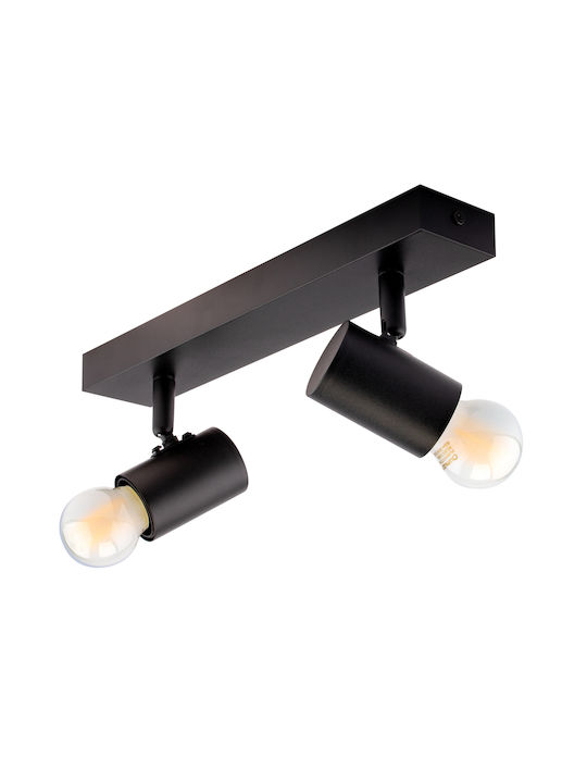 Decken- und Wandleuchte Spot Tuba Reflex Halogen 2x E27 Glas Lumiled