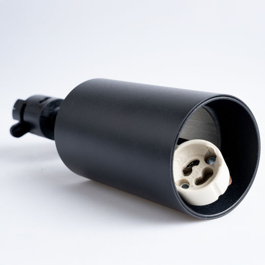 Track Spotlight GU10 Black Sagi Lamp Single-Phase Tracks Lumiled