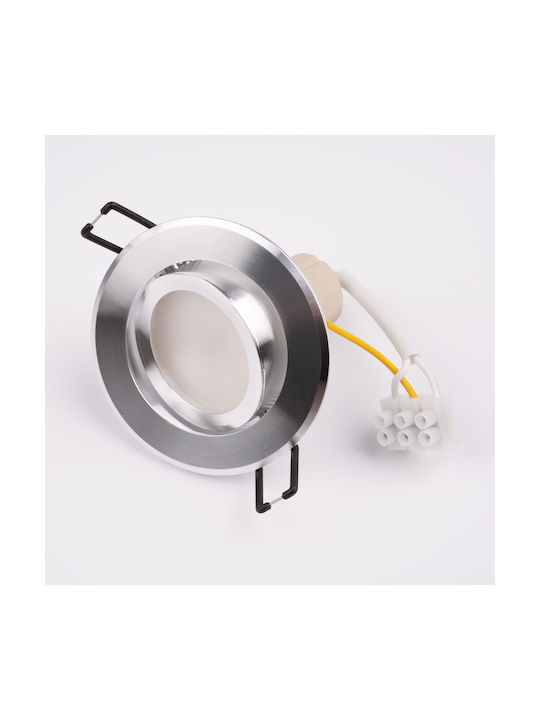 Decken- und Wandleuchte Trix 3 1 Gu10 6W 4000K Hochglanz Silber Lumiled