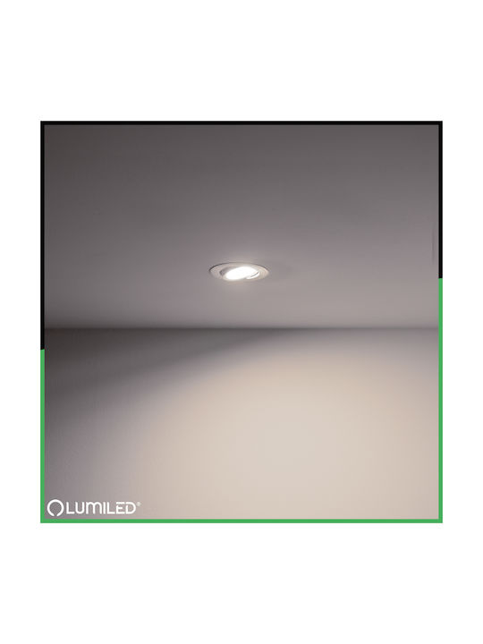 Decken- und Wandleuchte Trix 3 1 Gu10 6W 4000K Hochglanz Silber Lumiled