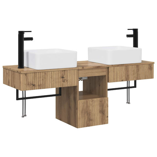 vidaXL Vanity Unit Without Sink W53xD35xH39cm Oak