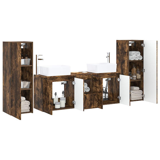 vidaXL Badezimmer Waschtisch-Einheiten Ohne Waschbecken M33xB34.5xH100cm Braun