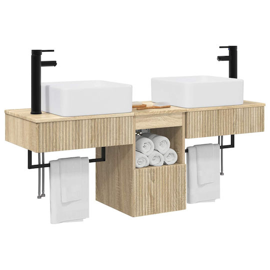 vidaXL Πάγκος χωρίς Νιπτήρα Μ53xΒ35xΥ39cm Sonoma Δρυς