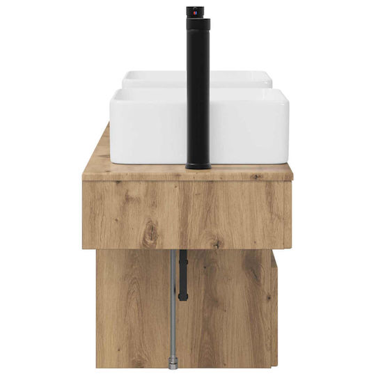 vidaXL Vanity Unit Without Sink W53xD35xH39cm Oak