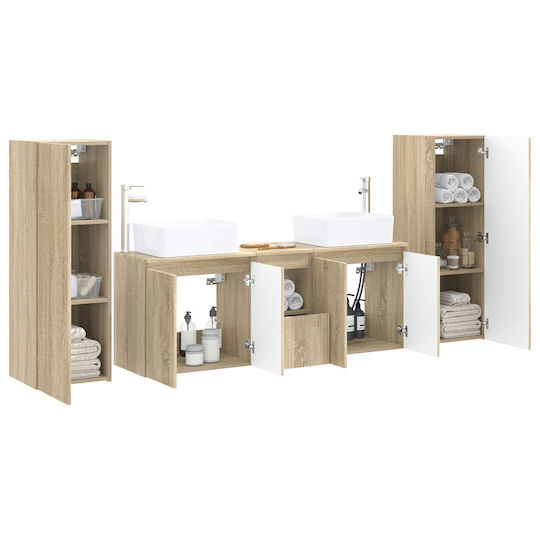 vidaXL 3405995 Πάγκος χωρίς Νιπτήρα Μ33xΒ34.5xΥ100cm Sonoma Δρυς