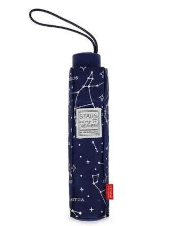 Legami Milano Compact Blue Rain Umbrella