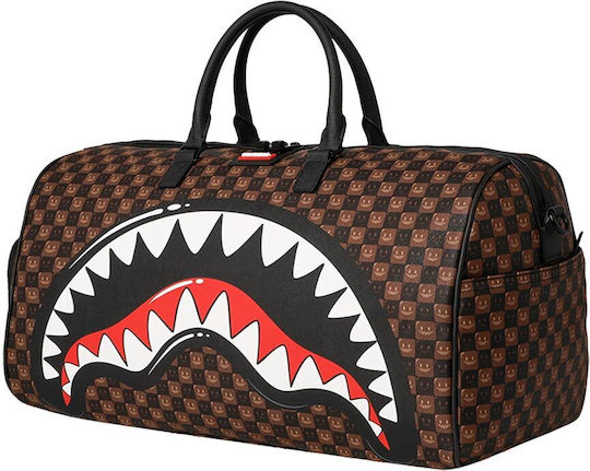 Sprayground Sharks In Paris Grin And Grind Sack Voyage Brown Artificial Leather M50xW25xH27cm