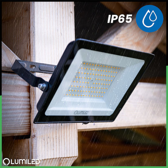 LED Flutlichter Zuna2 100w 9000lm 4000k Ip65 Schwarze phosphorierte