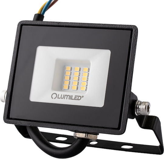 LED Flutlichter Zuna2 10W 900lm 4000K Ip65 Schwarzes phosphorisiertes