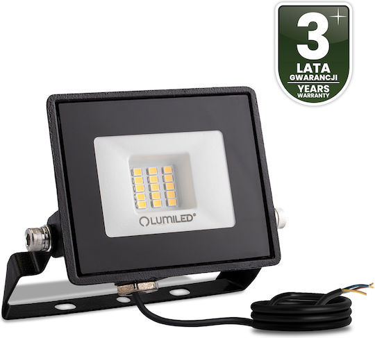 LED Flutlichter Zuna2 10W 900lm 4000K Ip65 Schwarzes phosphorisiertes