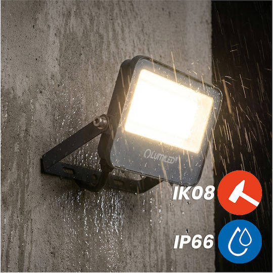 Proiector LED Trinox 30W 3300lm CCT IP66 Gri Lumiled