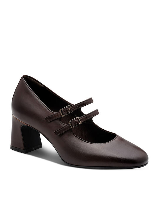 Leather Heels Mahogany