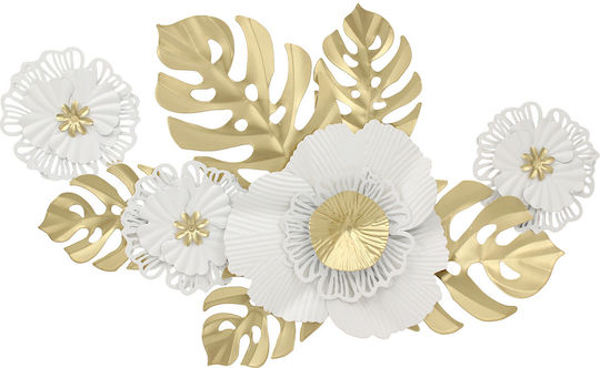 Keskor Decorative Handmade White Metal Sign 60x39cm