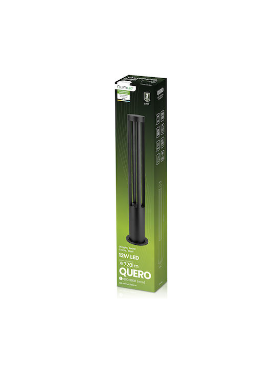 Outdoor Garden Floor Lamp Pole 12W LED 4000K Quero 80cm Lumiled