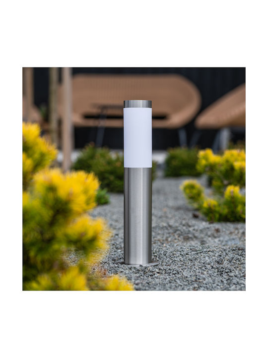 Φωτιστικό Κήπου Εξωτερικού Χώρου E27 Inox Post 45cm Lilium Lumiled