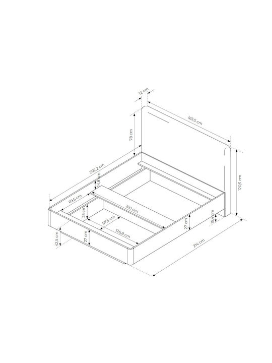 Σετ Κρεβατοκάμαρας Μπεζ 160x200εκ. 3τμχ