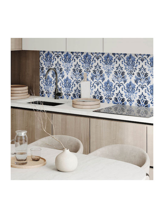 Wandsticker & Wandgemälde Vinyl Dekoration Küche Oder Badezimmer Blumenmuster Barock Stil 4x50x50 cm