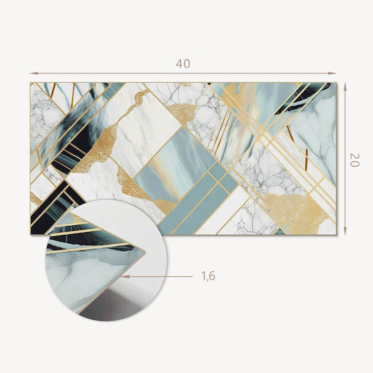 Printed Vinyl Tiles Packaging Geometric Marble Designs 10x40x20 Pcs