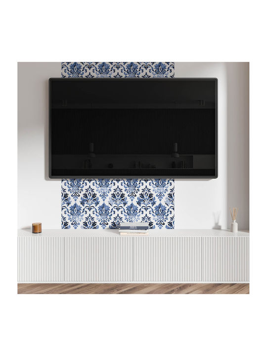 Wandsticker & Wandgemälde Vinyl Dekoration Küche Oder Badezimmer Blumenmuster Barock Stil 4x50x50 cm