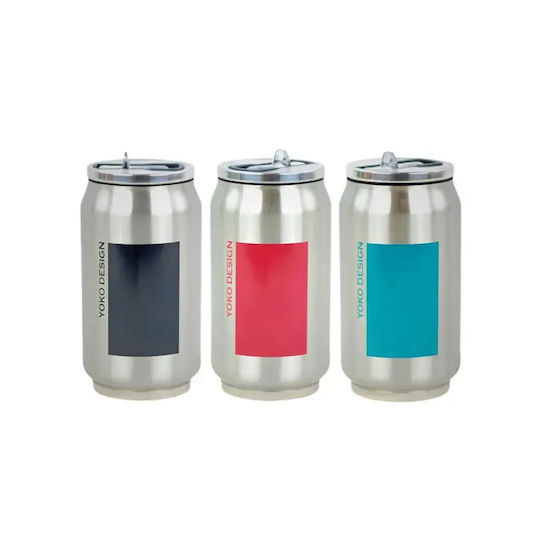 Yoko Design Thermos Bottle Stainless Steel BPA Free 280ml Straw Yoko Design with Straw