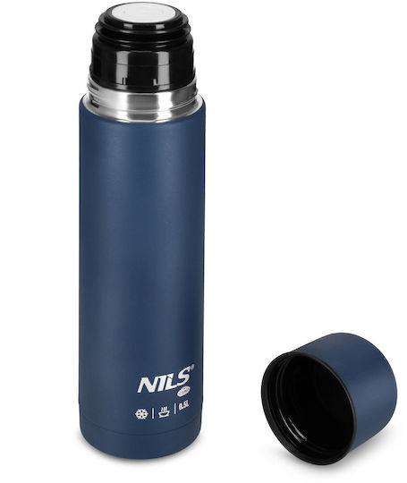 Nils Thermos Bottle Stainless Steel BPA Free 500ml Nils Camp Blue