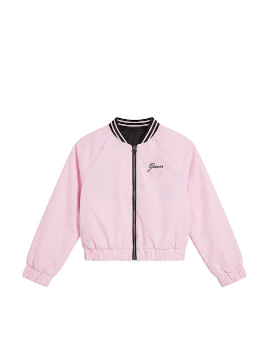 Kids Casual Short Double Sided Black Jacket