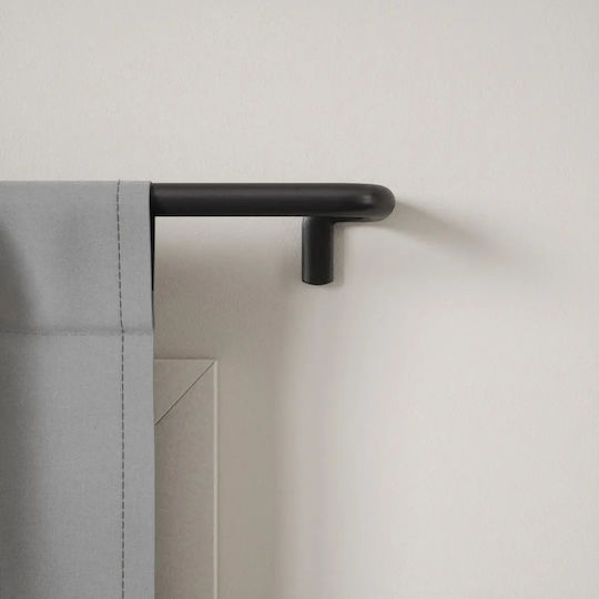 Umbra Metallisches Vorhangstange Einzeln 76cm Schwarze